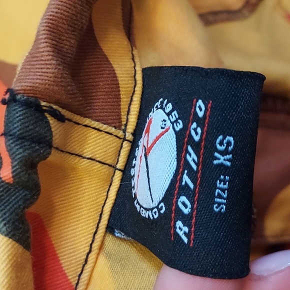 ROTHCO Oversized Baggy Orange Camo Trendy Pants Size Xs - Picture 9 of 9